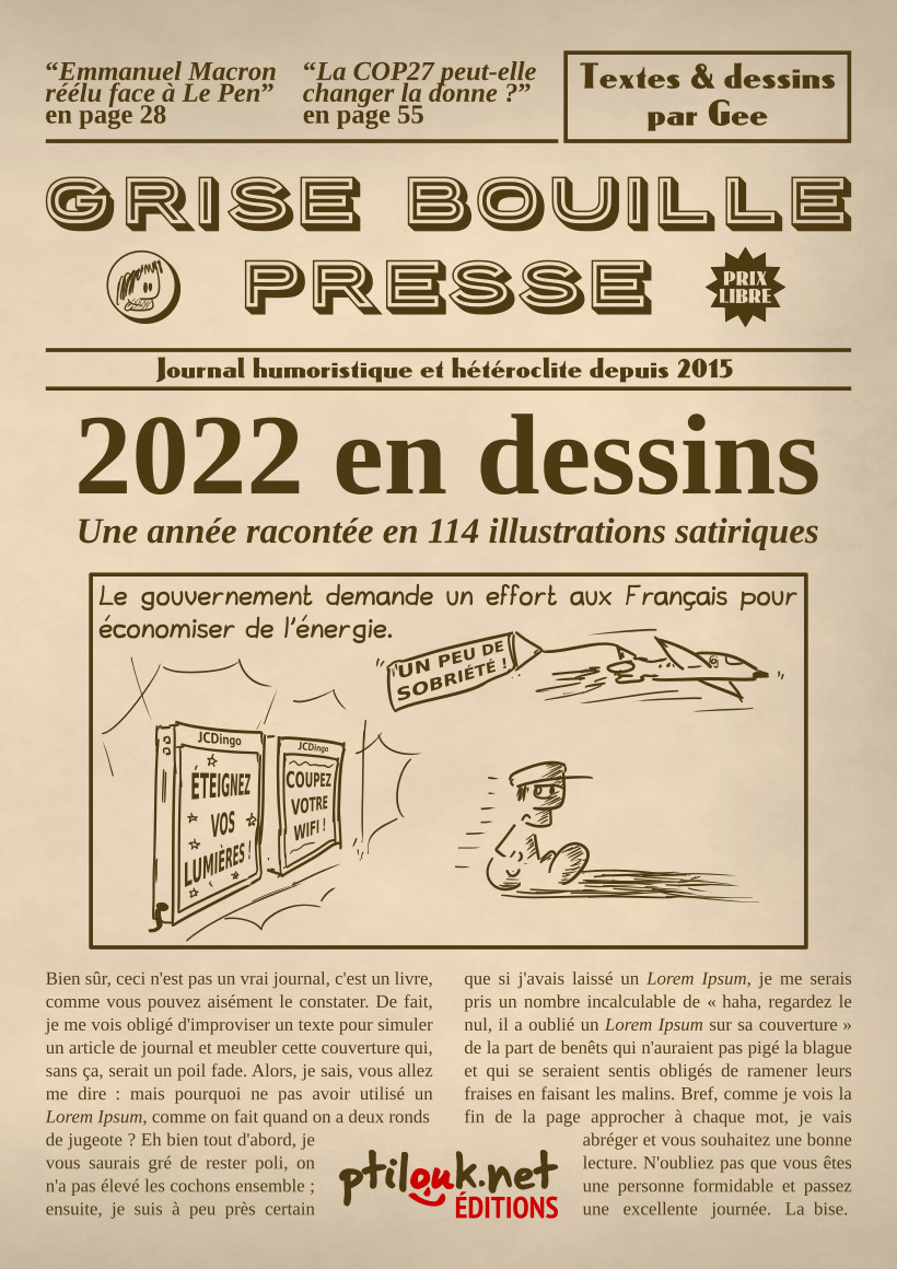 Couverture de « Sortie de _2022 en dessins_
 »